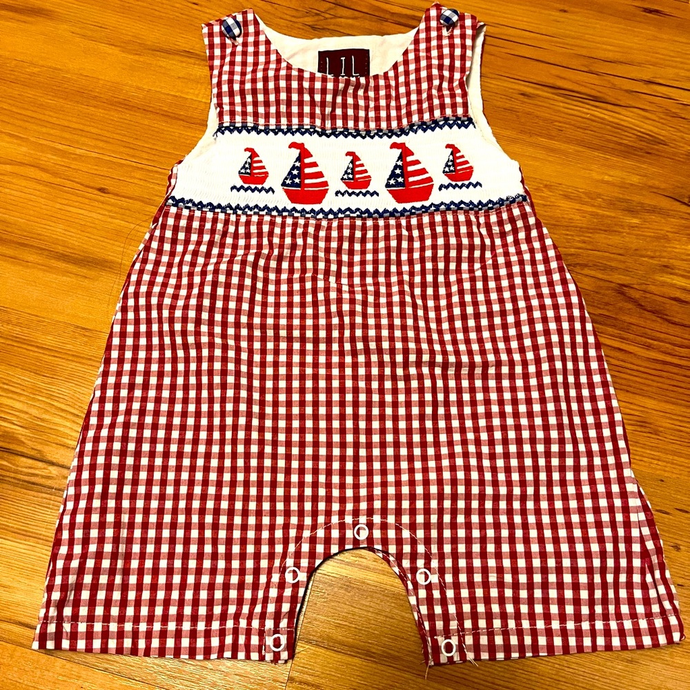 Lil Cactus smocked sailboat jon jon